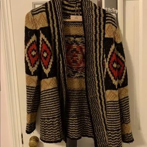 Aztec print sweater